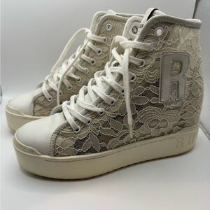 Rucoline Lace High-Top Wedge Sneakers 38